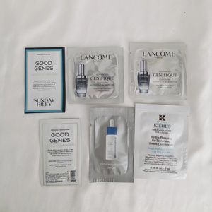 6 Skincare Face Serum Samples: Kiehl's~Lancome~Dermalogica~Sunday Riley